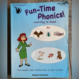 Fun Time Phonics by The Critical Thinking Co. PreK Kindergarten 1st 2nd Grade